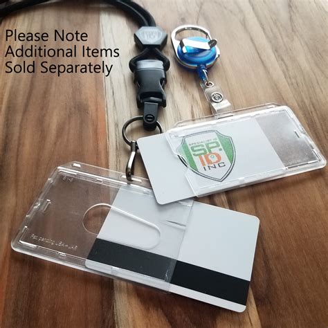 clear rigid plastic rfid badge holder|durable id badge holders.